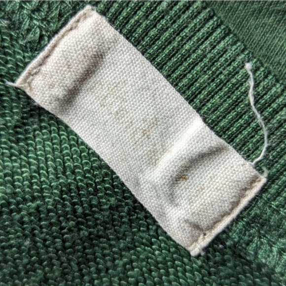 Altar’d State Happy Face Terry Crewneck Sweatshirt Green Retro Y2K Sz S - Picture 8 of 13